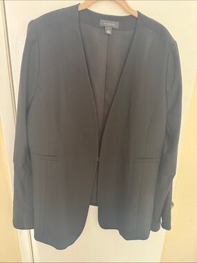 Halogen Black Open-Front Women's Blazer
